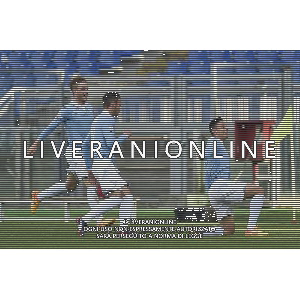 Roma - 01/05/2015 - Stadio Olimpico - Ritorno Finale Tim Cup Primavera 2014-2015 - SS Lazio vs AS Roma - nella foto: Cristopher Oikonomidis esulta dopo il gol / Ph. Fabrizio Corradetti - Ag. Aldo Liverani sas