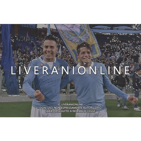 Roma - 01/05/2015 - Stadio Olimpico - Ritorno Finale Tim Cup Primavera 2014-2015 - SS Lazio vs AS Roma - nella foto: Cristopher Oikonomidis e Alessandro Rossi esultano / Ph. Fabrizio Corradetti - Ag. Aldo Liverani sas