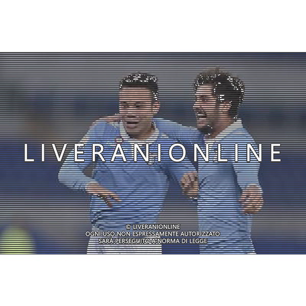 Roma - 01/05/2015 - Stadio Olimpico - Ritorno Finale Tim Cup Primavera 2014-2015 - SS Lazio vs AS Roma - nella foto: Lorenzo Pace e Clay Verkaj festeggiano a fine gara / Ph. Fabrizio Corradetti - Ag. Aldo Liverani sas