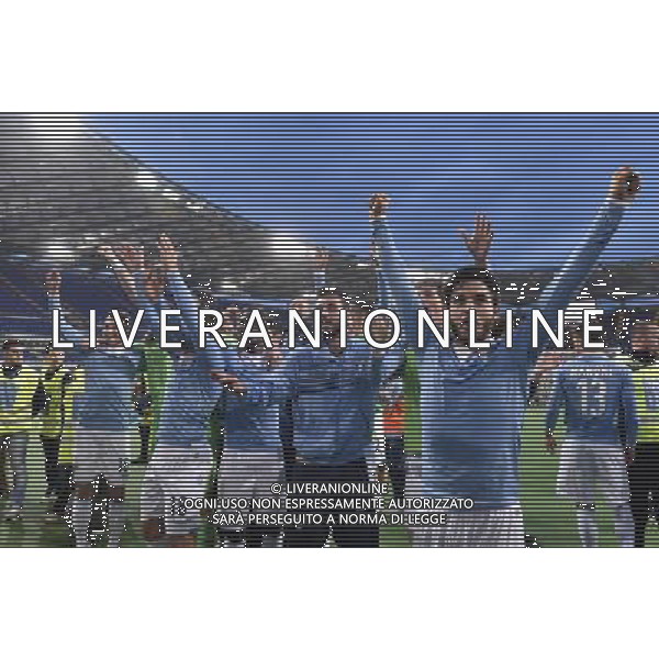Roma - 01/05/2015 - Stadio Olimpico - Ritorno Finale Tim Cup Primavera 2014-2015 - SS Lazio vs AS Roma - nella foto: I giocatori della Lazio esultano con i tifosi / Ph. Fabrizio Corradetti - Ag. Aldo Liverani sas