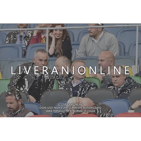 Roma - 01/05/2015 - Stadio Olimpico - Ritorno Finale Tim Cup Primavera 2014-2015 - SS Lazio vs AS Roma - nella foto: Stefano Pioli in tribuna con Igli Tare e Claudio Lotito / Ph. Fabrizio Corradetti - Ag. Aldo Liverani sas