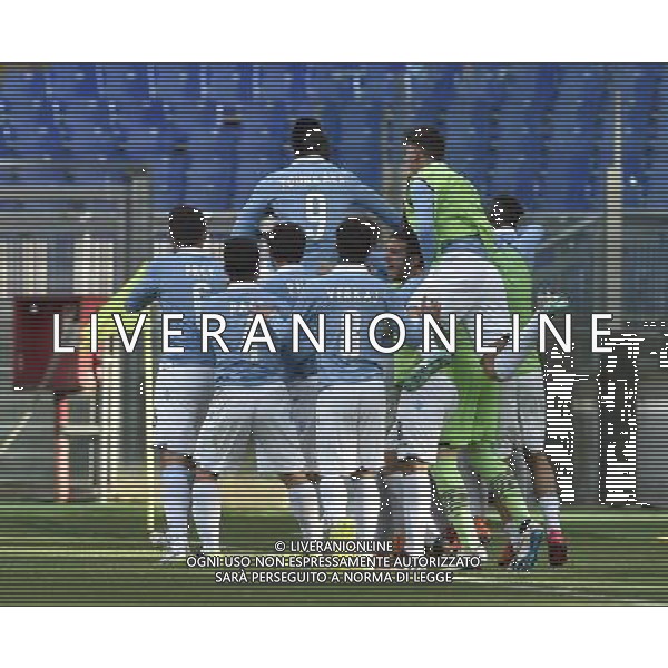 Roma - 01/05/2015 - Stadio Olimpico - Ritorno Finale Tim Cup Primavera 2014-2015 - SS Lazio vs AS Roma - nella foto: Esultanza giocatori Lazio / Ph. Fabrizio Corradetti - Ag. Aldo Liverani sas