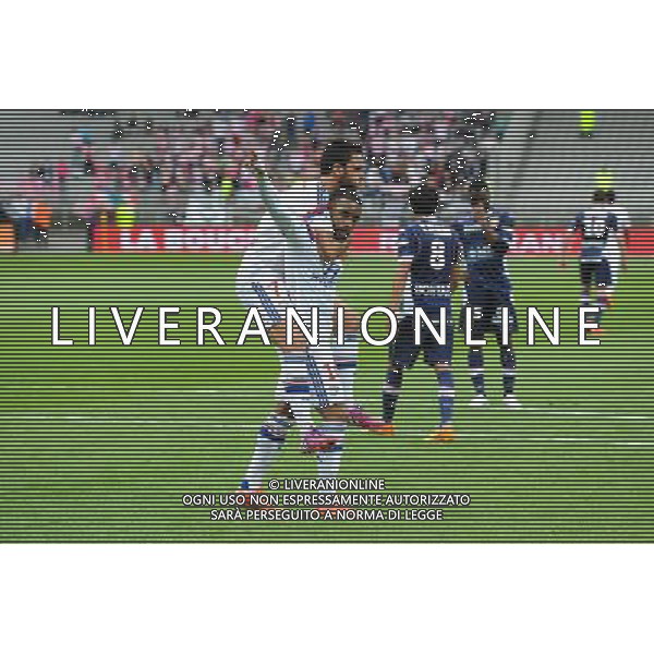 Joie Clement GRENIER / Alexandre LACAZETTE - 02.05.2015 - Lyon / Evian Thonon - 35eme journee de Ligue 1 Photo : Jean Paul Thomas / Icon Sport AG ALDO LIVERANI SAS ONLY ITALY