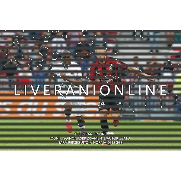 Sloan Privat / Mathieu Bodmer - 02.05.2015 - Nice / Caen - 35eme journee de Ligue 1 Photo : Sebastien Nogier / Icon Sport AG ALDO LIVERANI SAS ONLY ITALY