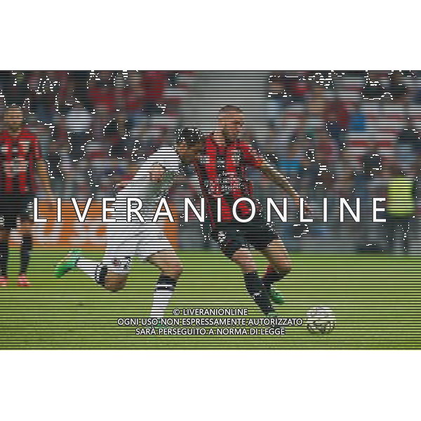 Nicolas Seube / Didier Digard - 02.05.2015 - Nice / Caen - 35eme journee de Ligue 1 Photo : Sebastien Nogier / Icon Sport AG ALDO LIVERANI SAS ONLY ITALY