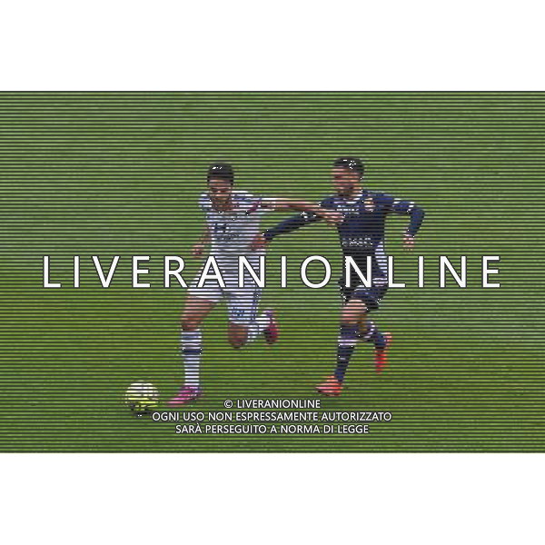 Clement GRENIER / Adrien THOMASSON - 02.05.2015 - Lyon / Evian Thonon - 35eme journee de Ligue 1 Photo : Jean Paul Thomas / Icon Sport AG ALDO LIVERANI SAS ONLY ITALY