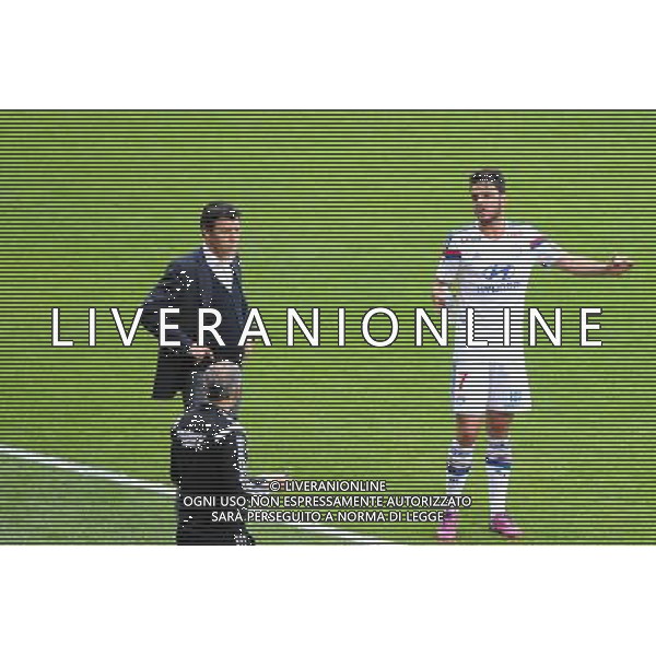 Hubert FOURNIER / Clement GRENIER - 02.05.2015 - Lyon / Evian Thonon - 35eme journee de Ligue 1 Photo : Jean Paul Thomas / Icon Sport AG ALDO LIVERANI SAS ONLY ITALY