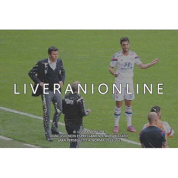 Hubert FOURNIER / Clement GRENIER - 02.05.2015 - Lyon / Evian Thonon - 35eme journee de Ligue 1 Photo : Jean Paul Thomas / Icon Sport AG ALDO LIVERANI SAS ONLY ITALY
