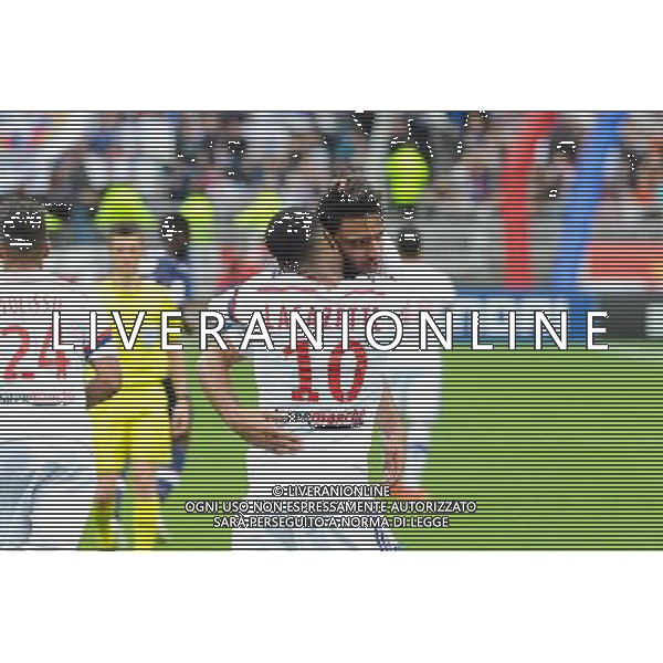 Joie Lyon - Clement GRENIER / Alexandre LACAZETTE - 02.05.2015 - Lyon / Evian Thonon - 35eme journee de Ligue 1 Photo : Jean Paul Thomas / Icon Sport AG ALDO LIVERANI SAS ONLY ITALY