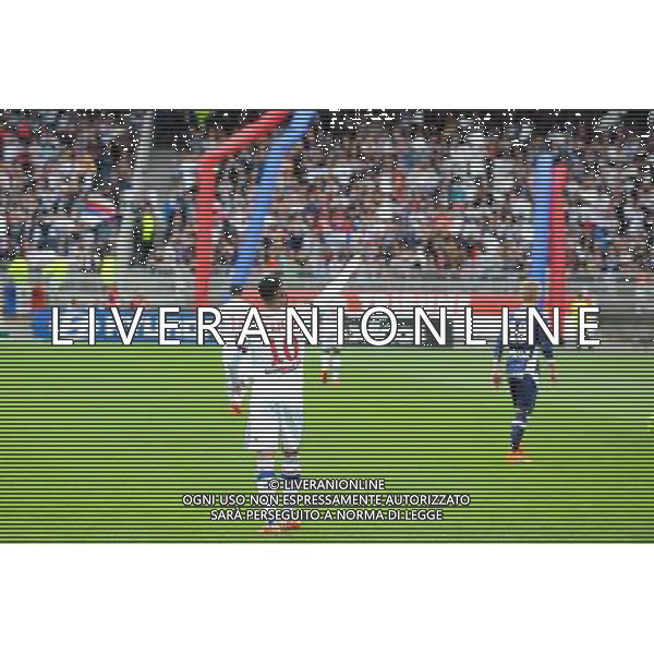 Joie Lyon - Alexandre LACAZETTE - 02.05.2015 - Lyon / Evian Thonon - 35eme journee de Ligue 1 Photo : Jean Paul Thomas / Icon Sport AG ALDO LIVERANI SAS ONLY ITALY