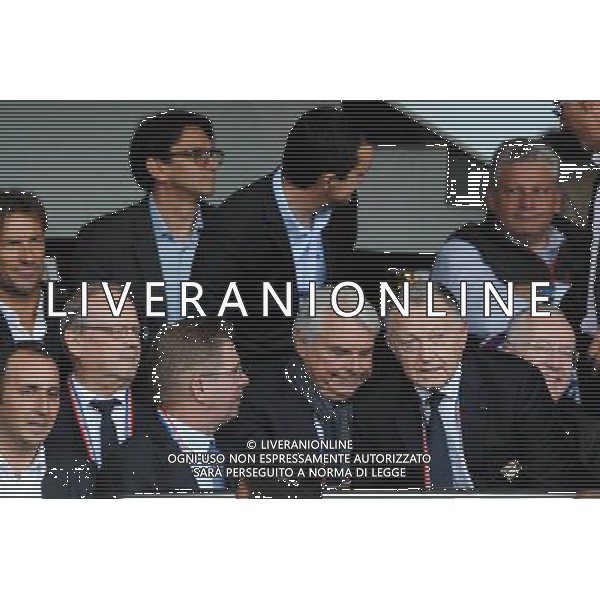 Jean Michel AULAS - 02.05.2015 - Lyon / Evian Thonon - 35eme journee de Ligue 1 Photo : Jean Paul Thomas / Icon Sport AG ALDO LIVERANI SAS ONLY ITALY