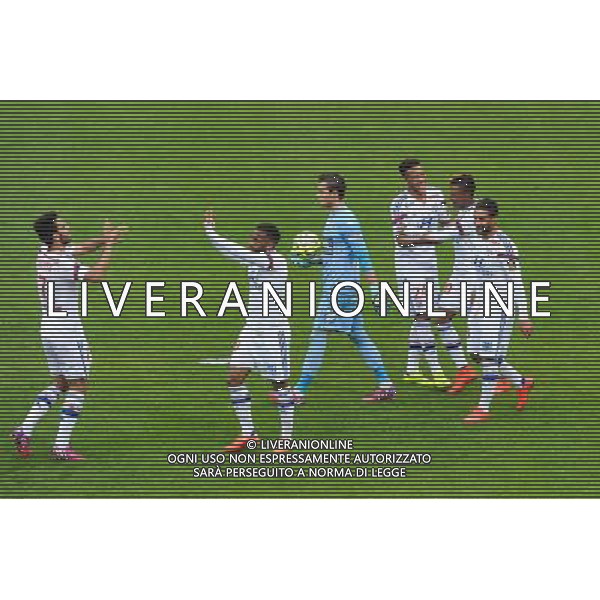 Joie Clement GRENIER / Alexandre LACAZETTE - 02.05.2015 - Lyon / Evian Thonon - 35eme journee de Ligue 1 Photo : Jean Paul Thomas / Icon Sport AG ALDO LIVERANI SAS ONLY ITALY