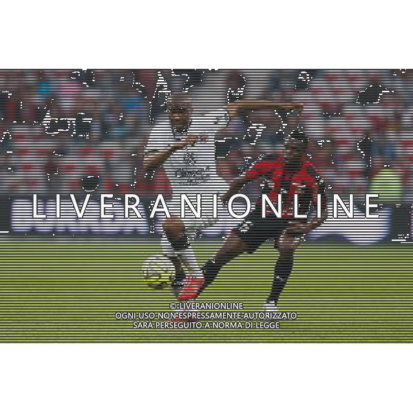 Sloan Privat / Romain Genevois - 02.05.2015 - Nice / Caen - 35eme journee de Ligue 1 Photo : Sebastien Nogier / Icon Sport AG ALDO LIVERANI SAS ONLY ITALY