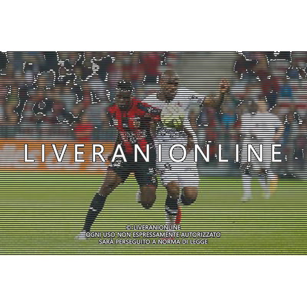 Romain Genevois / Sloan Privat - 02.05.2015 - Nice / Caen - 35eme journee de Ligue 1 Photo : Sebastien Nogier / Icon Sport AG ALDO LIVERANI SAS ONLY ITALY