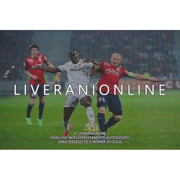 Adamo COULIBALY / Florent BALMONT - 03.02.2015 - Lille / Lens - 35eme journee de Ligue 1 Photo : Dave Winter / Icon Sport AG ALDO LIVERANI SAS ONLY ITALY