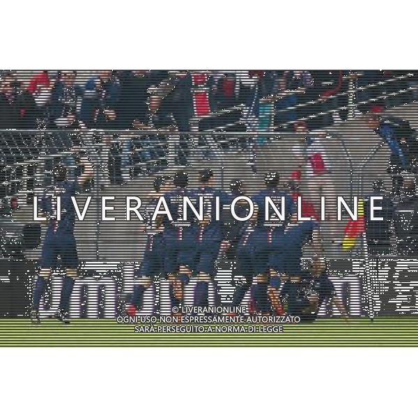 Joie Edinson CAVANI - 03.05.2015 - Nantes / Paris Saint Germain - 35eme journee de Ligue 1 Photo : Vincent Michel / Icon Sport AG ALDO LIVERANI SAS ONLY ITALY