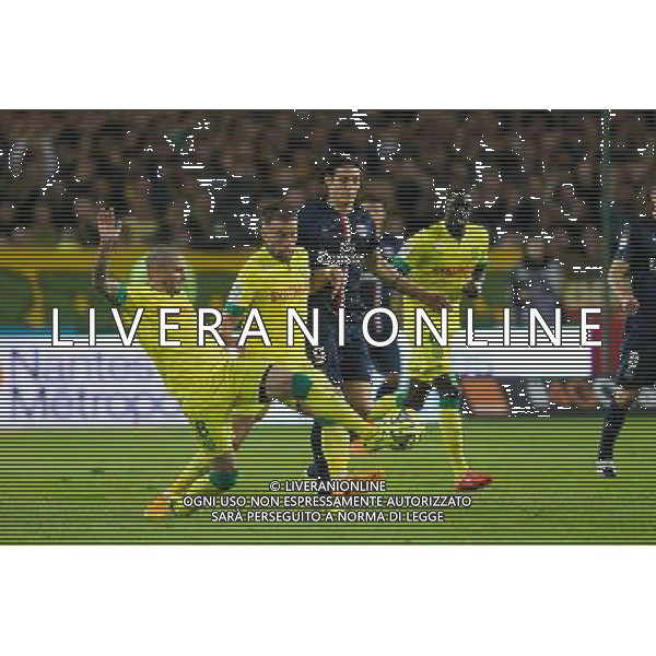 Vincent BESSAT / Lucas DEAUX / Edinson CAVANI - 03.05.2015 - Nantes / Paris Saint Germain - 35eme journee de Ligue 1 Photo : Vincent Michel / Icon Sport AG ALDO LIVERANI SAS ONLY ITALY