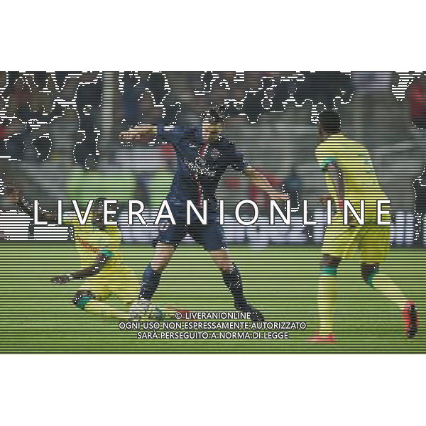 Zlatan IBRAHIMOVIC / Remi GOMIS - 03.05.2015 - Nantes / Paris Saint Germain - 35eme journee de Ligue 1 Photo : Vincent Michel / Icon Sport AG ALDO LIVERANI SAS ONLY ITALY