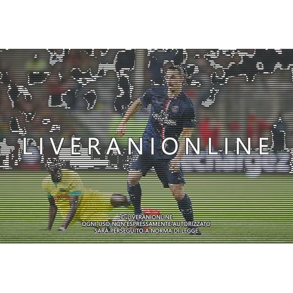 Zlatan IBRAHIMOVIC / Remi GOMIS - 03.05.2015 - Nantes / Paris Saint Germain - 35eme journee de Ligue 1 Photo : Vincent Michel / Icon Sport AG ALDO LIVERANI SAS ONLY ITALY