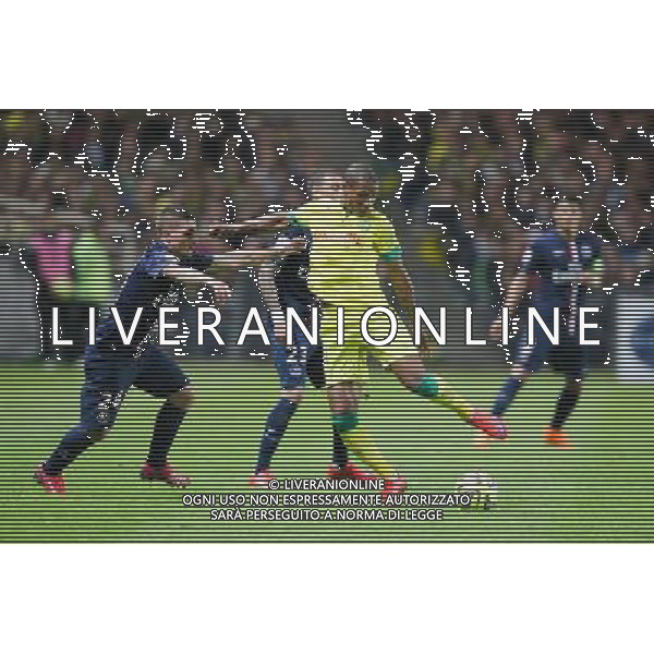 Johan AUDEL / Marco VERRATTI - 03.05.2015 - Nantes / Paris Saint Germain - 35eme journee de Ligue 1 Photo : Vincent Michel / Icon Sport AG ALDO LIVERANI SAS ONLY ITALY