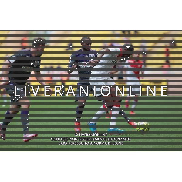 Jean Daniel AKPA AKPRO / Geoffrey KONDOGBIA - 03.05.2015 - Monaco / Toulouse - 35eme journÌ©e de Ligue 1 Photo : Jean Christophe Magnenet / Icon Sport AG ALDO LIVERANI SAS ONLY ITALY