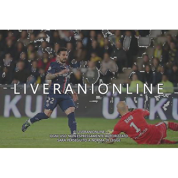 Ezequiel LAVEZZI - 03.05.2015 - Nantes / Paris Saint Germain - 35eme journee de Ligue 1 Photo : Vincent Michel / Icon Sport AG ALDO LIVERANI SAS ONLY ITALY