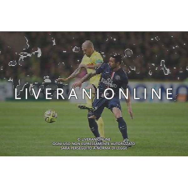 Ezequiel LAVEZZI / Vincent BESSAT - 03.05.2015 - Nantes / Paris Saint Germain - 35eme journee de Ligue 1 Photo : Vincent Michel / Icon Sport AG ALDO LIVERANI SAS ONLY ITALY
