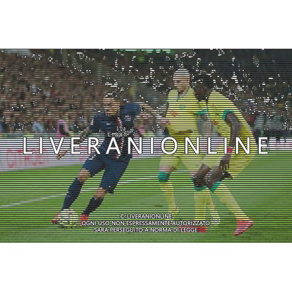 Gregory VAN DER WIEL / Vincent BESSAT / Papy DJILOBODJI - 03.05.2015 - Nantes / Paris Saint Germain - 35eme journee de Ligue 1 Photo : Vincent Michel / Icon Sport AG ALDO LIVERANI SAS ONLY ITALY