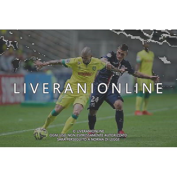 Vincent BESSAT / Marco VERRATTI - 03.05.2015 - Nantes / Paris Saint Germain - 35eme journee de Ligue 1 Photo : Vincent Michel / Icon Sport AG ALDO LIVERANI SAS ONLY ITALY