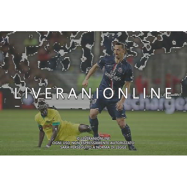 Zlatan IBRAHIMOVIC / Remi GOMIS - 03.05.2015 - Nantes / Paris Saint Germain - 35eme journee de Ligue 1 Photo : Vincent Michel / Icon Sport AG ALDO LIVERANI SAS ONLY ITALY
