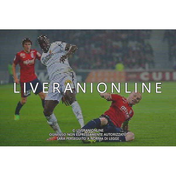 Adamo COULIBALY / Florent BALMONT - 03.02.2015 - Lille / Lens - 35eme journee de Ligue 1 Photo : Dave Winter / Icon Sport AG ALDO LIVERANI SAS ONLY ITALY