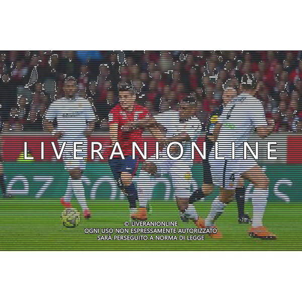 Marco MESQUITA LOPES / Loick LANDRE - 03.02.2015 - Lille / Lens - 35eme journee de Ligue 1 Photo : Dave Winter / Icon Sport AG ALDO LIVERANI SAS ONLY ITALY