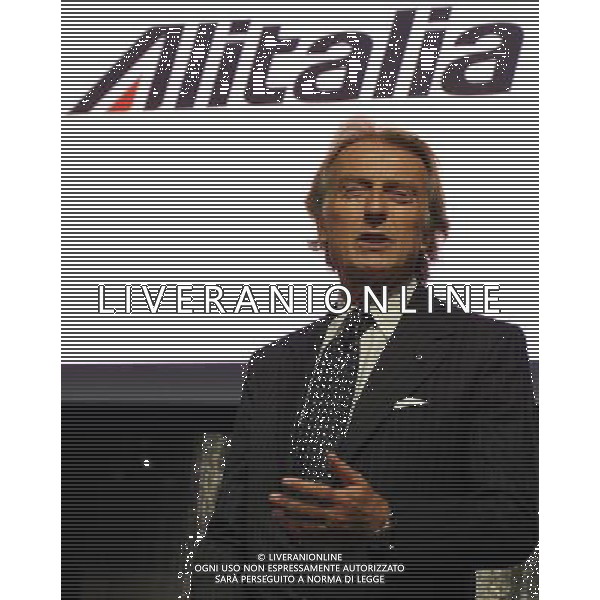 Conferenza stampa per la presentazione del nuovo volo Milano â€“ Shanghai Milano - 04.05.2015 Nella Foto:Luca di Montezemolo /Ph.Vitez-Ag. Aldo Liverani