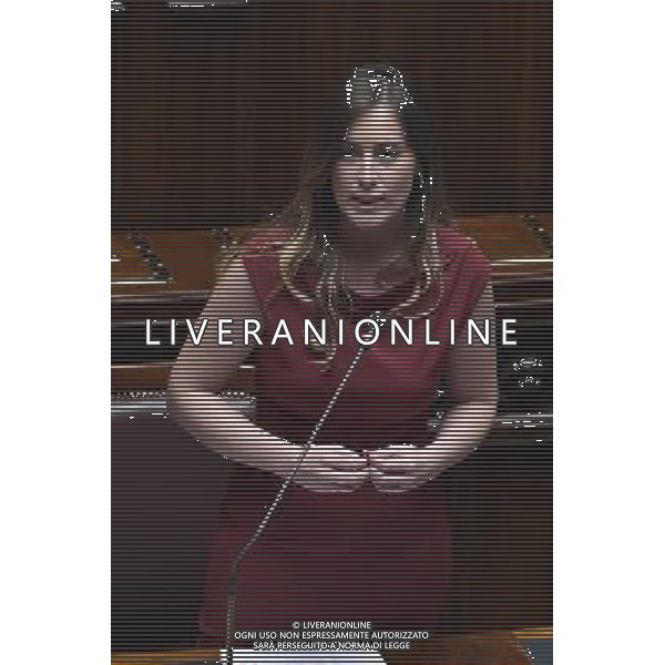 Roma - 04/05/2015 - Montecitorio - Voto di fiducia sulla legge elettorale Italicum nella foto ELENA BOSCHI foto fabrizio corradetti-ag aldo liverani sas