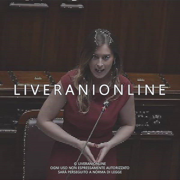 Roma - 04/05/2015 - Montecitorio - Voto di fiducia sulla legge elettorale Italicum nella foto ELENA BOSCHI foto fabrizio corradetti-ag aldo liverani sas