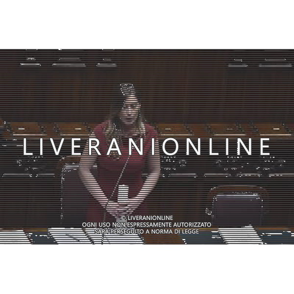 Roma - 04/05/2015 - Montecitorio - Voto di fiducia sulla legge elettorale Italicum nella foto ELENA BOSCHI foto fabrizio corradetti-ag aldo liverani sas