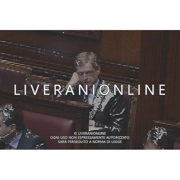 Roma - 04/05/2015 - Montecitorio - Voto di fiducia sulla legge elettorale Italicum nella foto GIANNI CUPERLO foto fabrizio corradetti-ag aldo liverani sas