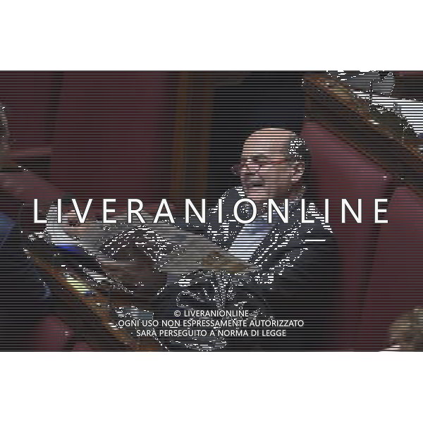 Roma - 04/05/2015 - Montecitorio - Voto di fiducia sulla legge elettorale Italicum nella foto PIERLUIGI BERSANI foto fabrizio corradetti-ag aldo liverani sas