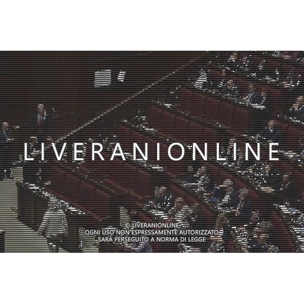 Roma - 04/05/2015 - Montecitorio - Voto di fiducia sulla legge elettorale Italicum nella foto DEPUTATI SEL LASCIANO L\'AULA PRIMA DEL VOTO FINALE foto fabrizio corradetti-ag aldo liverani sas