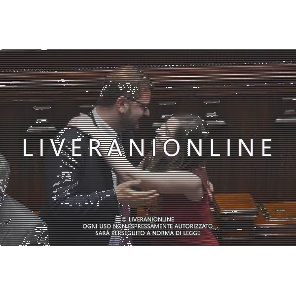 Roma - 04/05/2015 - Montecitorio - Voto di fiducia sulla legge elettorale Italicum nella foto MIGLIORE ED ELENA BOSCHI foto fabrizio corradetti-ag aldo liverani sas