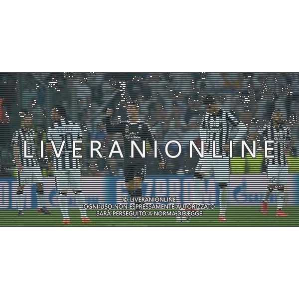 UEFA Champions League 2014/2015 Semifinale Andata Torino- 05.05.2015 Juventus-Real Madrid Nella Foto: esultanza dopo il gol del pareggio di cristiano ronaldo del 1-1 /Ph.Vitez-Ag. Aldo Liverani