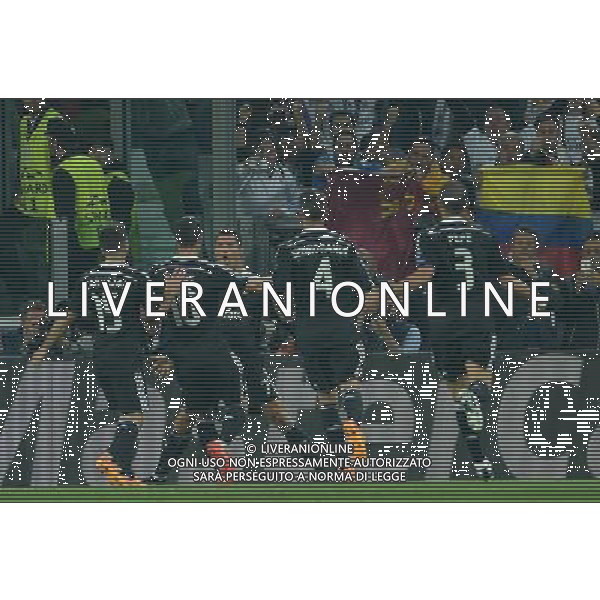 UEFA Champions League 2014/2015 Semifinale Andata Torino- 05.05.2015 Juventus-Real Madrid Nella Foto: esultanza dopo il gol del pareggio di cristiano ronaldo del 1-1 /Ph.Vitez-Ag. Aldo Liverani