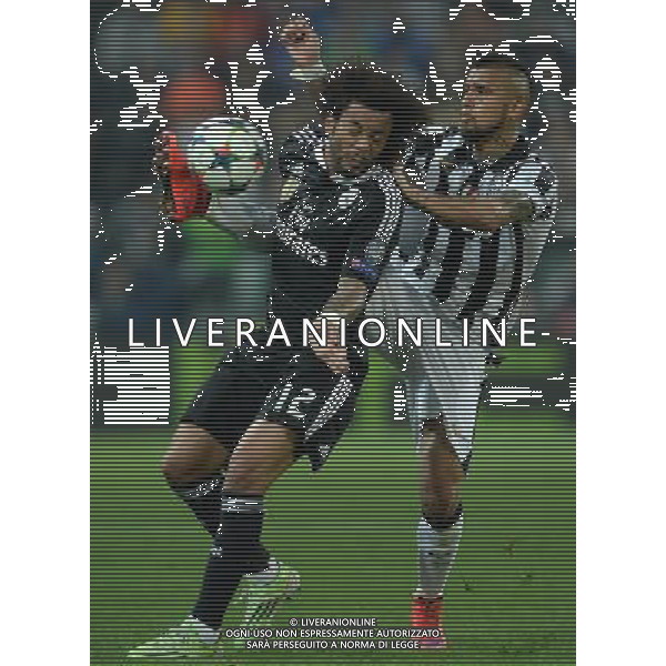 UEFA Champions League 2014/2015 Semifinale Andata Torino- 05.05.2015 Juventus-Real Madrid Nella Foto:vidal arturo e marcelo /Ph.Vitez-Ag. Aldo Liverani