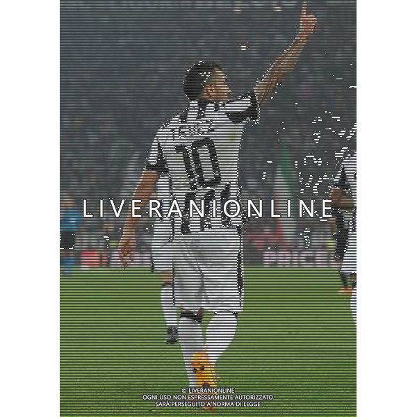 UEFA Champions League 2014/2015 Semifinale Andata Torino- 05.05.2015 Juventus-Real Madrid Nella Foto: esultanza dopo il gol su rigore di carlos tevez del 2-1 /Ph.Vitez-Ag. Aldo Liverani