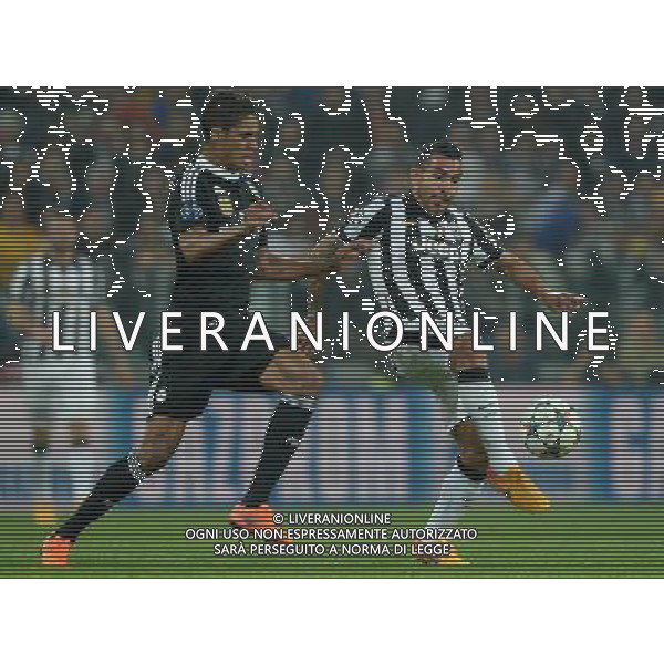 UEFA Champions League 2014/2015 Semifinale Andata Torino- 05.05.2015 Juventus-Real Madrid Nella Foto:tevez Carlos e varane /Ph.Vitez-Ag. Aldo Liverani