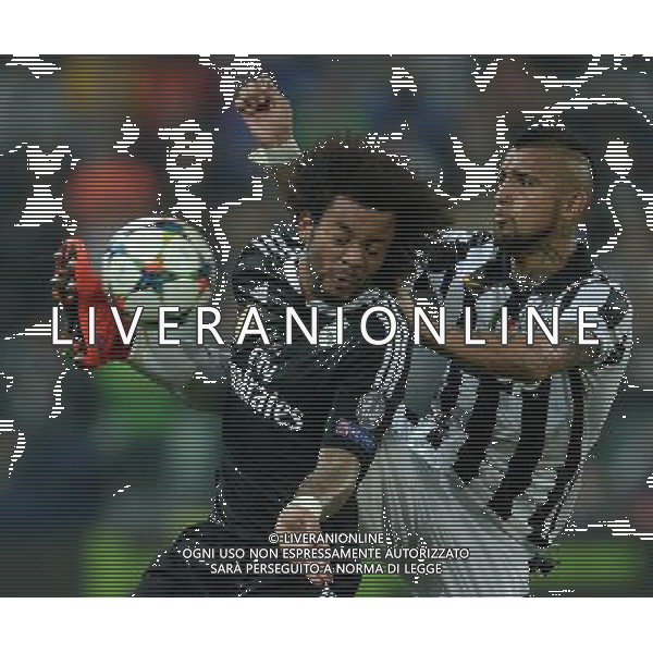 UEFA Champions League 2014/2015 Semifinale Andata Torino- 05.05.2015 Juventus-Real Madrid Nella Foto:Vidal Arturo-Marcelo /Ph.Vitez-Ag. Aldo Liverani