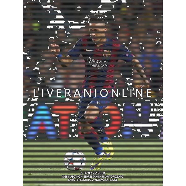 firo Fu§ball, Fussball, 06.05.2015 Uefa Champions League, CL Saison 2014/2015 CHL Halbfinale, Hinspiel FCB FC Barcelona - FCB FC Bayern MŸnchen Muenchen Barca Neymar, Einzelaktion /AGENZIA ALDO LIVERANI SAS - ITALY ONLY - EDITORIAL USE ONLY - Barcellona Vs Bayern Monaco semifinale andata champions League 06 maggio 2015