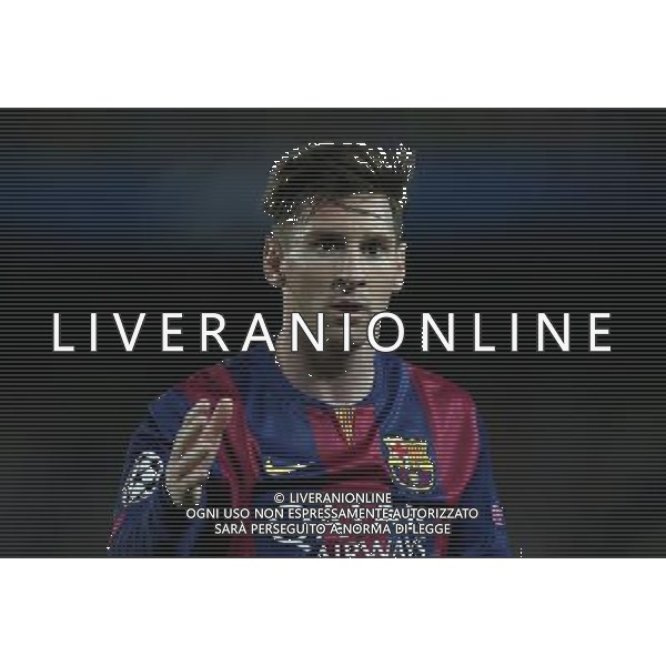 firo Fu§ball, Fussball, 06.05.2015 Uefa Champions League, CL Saison 2014/2015 CHL Halbfinale, Hinspiel FCB FC Barcelona - FCB FC Bayern MŸnchen Muenchen Barca Lionel Messi, Gestik, Geste, halbe figur /AGENZIA ALDO LIVERANI SAS - ITALY ONLY - EDITORIAL USE ONLY - Barcellona Vs Bayern Monaco semifinale andata champions League 06 maggio 2015