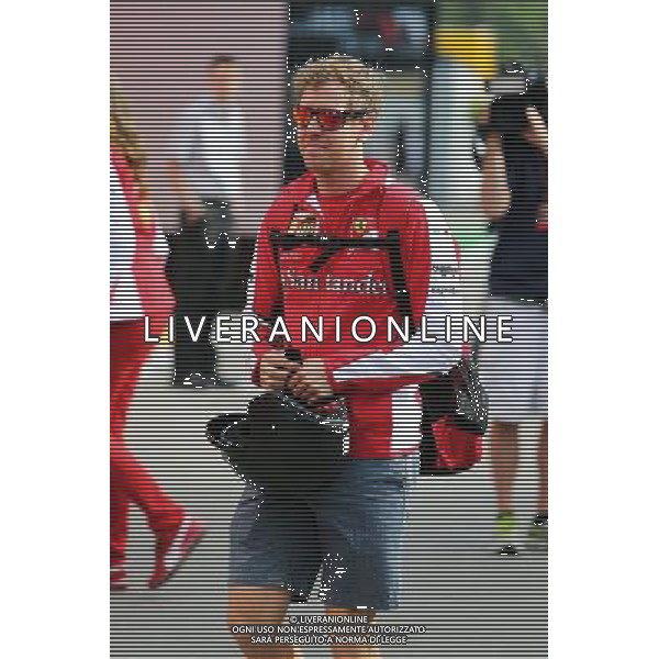 Sebastian Vettel (GER) Ferrari. 07.05.2015. Formula 1 World Championship, Rd 5, Spanish Grand Prix, Barcelona, Spain, Preparation Day. /AGENZIA ALDO LIVERANI SAS - ITALY ONLY - EDITORIAL USE ONLY - Gp f1 Barcellona Spagna - preparativi