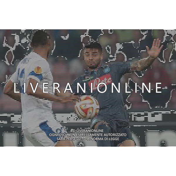 UEFA Europa League 2014/2015 Semifinale Andata Napoli - 07.05.2015 Napoli-Dnipro Nella Foto:INSIGNE, DOUGLAS /Ph.Mosca-Ag. Aldo Liverani